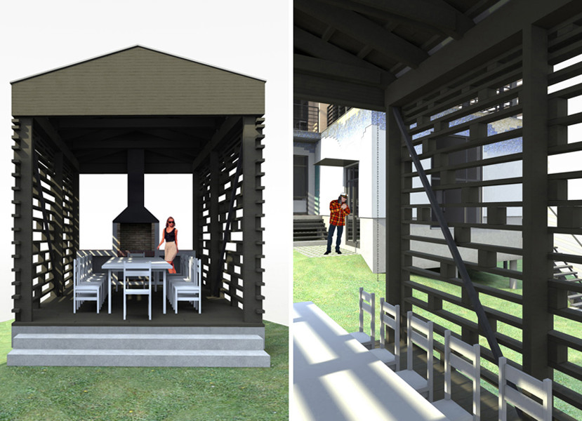 Индивидуальный жилой дом «Х» с беседкой и хоз. блоком