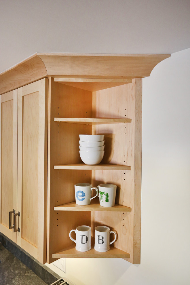 Transitional kitchen photo in Boston