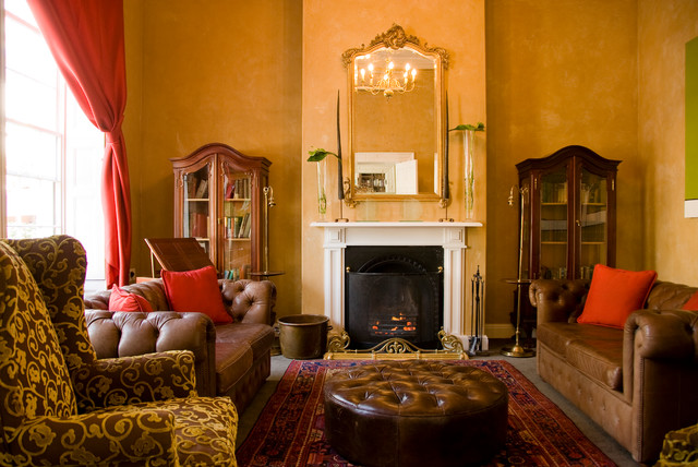 Heritage H&ocirc;tel / Winter Lounge shabby-chic-style-wohnbereich