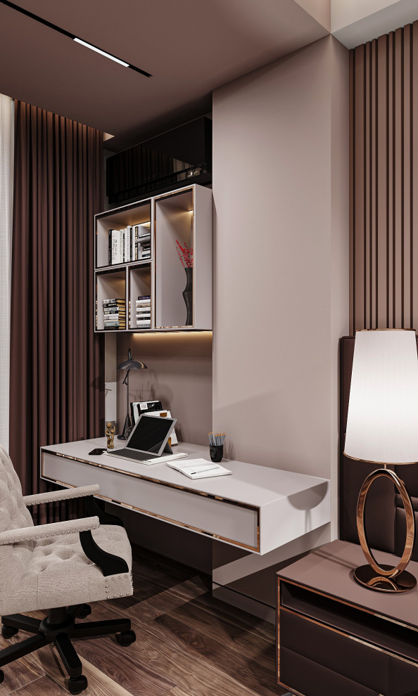 спальня с рабочим местом