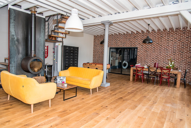 r&eacute;novation d'un loft industrial-living-room