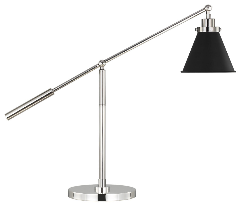 Visual Comfort Studio Wellfleet Table Lamp in Midnight Black And ...