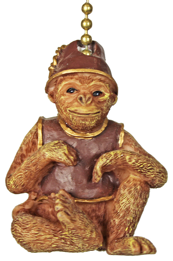Tiki Tropical Monkey Ceiling Fan Or Light Pull Chain Tiki Tropical Monkey Ceiling Fan Or