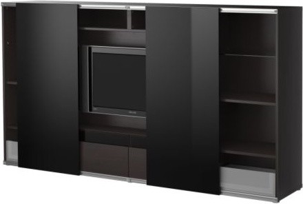 BESTÅ/INREDA TV storage combo with sliding doors