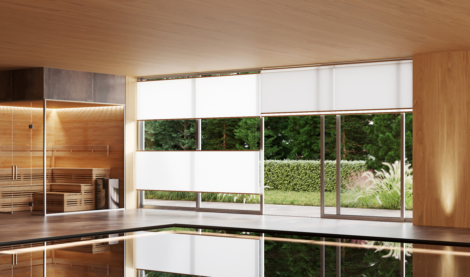 Бассейн в загородном доме