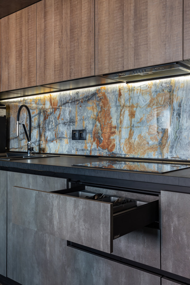 Антресольная кухня в ЖК Измайловский лес