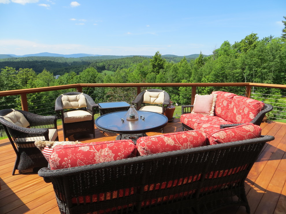 The deck is complete with new furniture! - Traditional ...