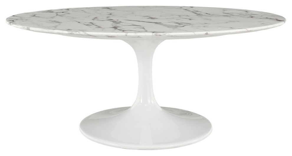 Modern Contemporary Living Room 42" Coffee Table White