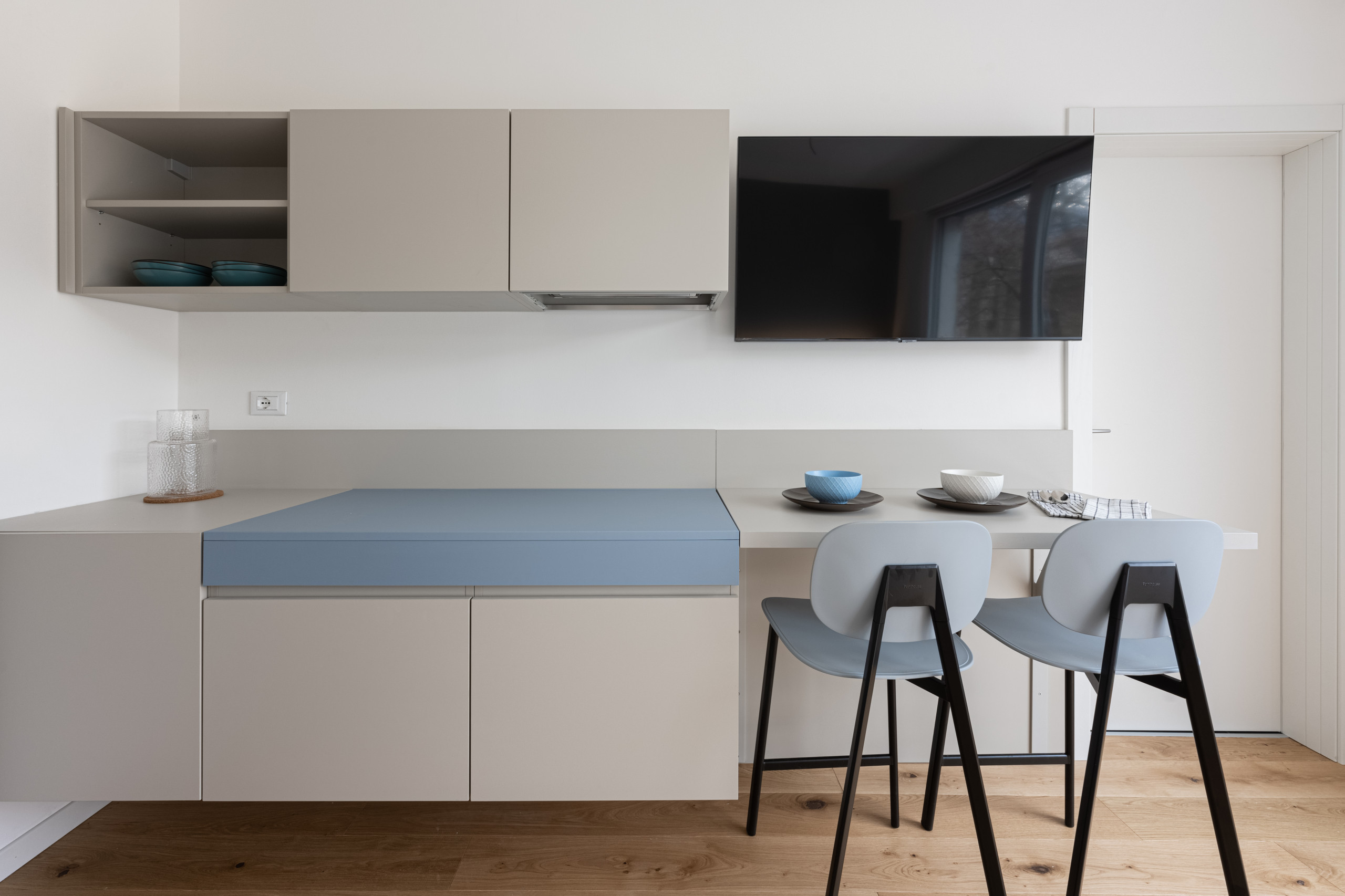 Blue apartment