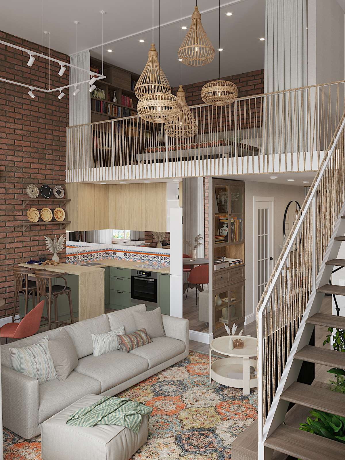 Кухня-гостинная