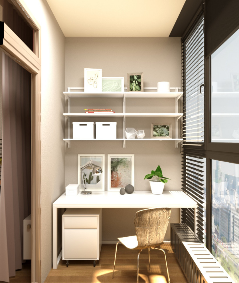 Яркая квартира для девушки ЖК Нагорный