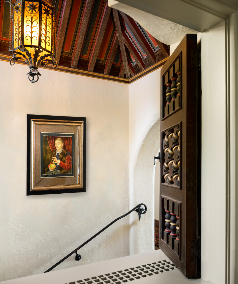 Entryway - rustic entryway idea in Denver