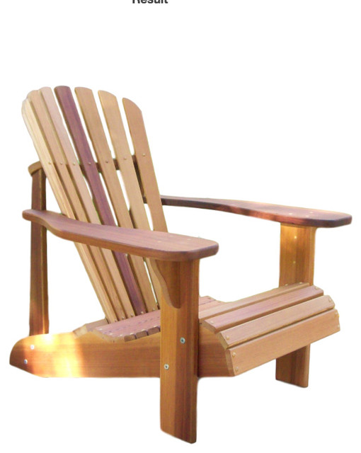 Wood Country T&amp;L Adirondack Chair, Cedar Tone - Adirondack 