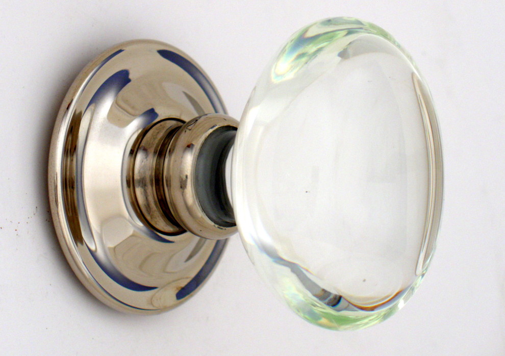 Oval glass knobs