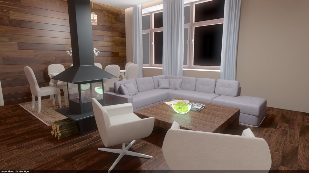 интерьер 4-х комнатной квартиры