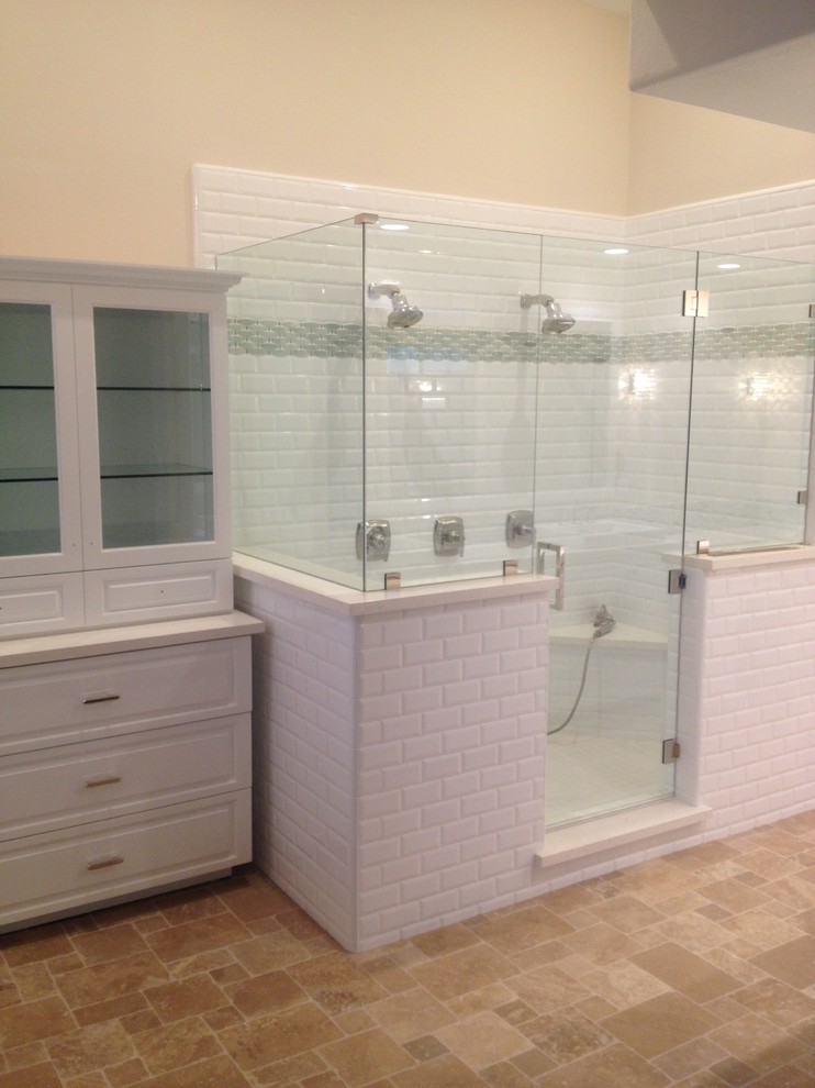This is an example of a traditional bathroom in Orange County.