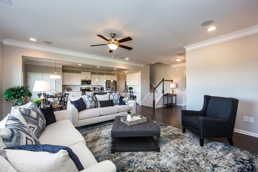 Transitional home design photo in Charlotte
