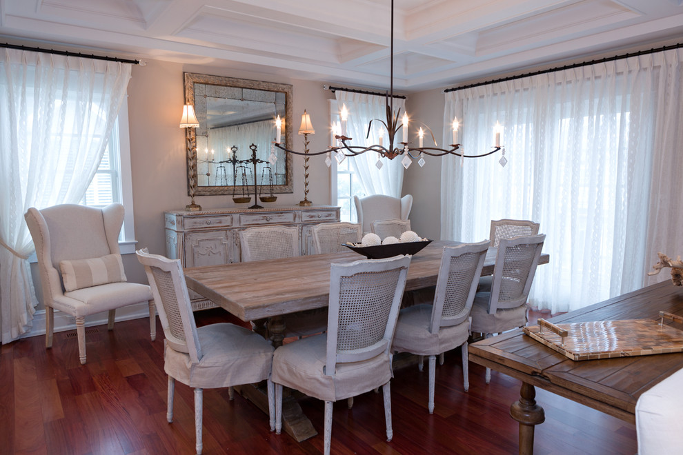 Design ideas for a beach style dining room in Philadelphia.
