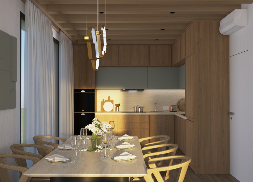 Проект загородного дома в Ленинградской области, стиль джапанди