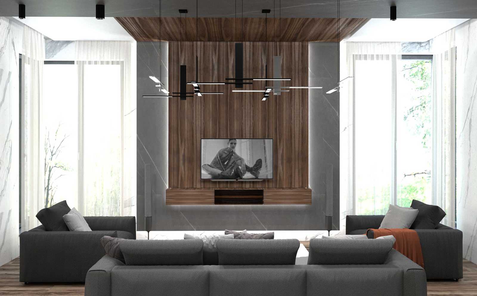 Il soggiorno in stile moderno minimalismo.