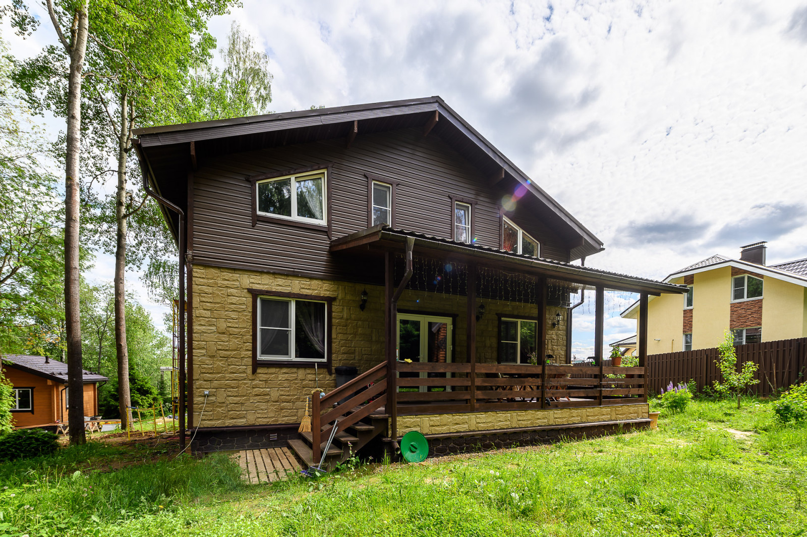 отделка дома их каркаса