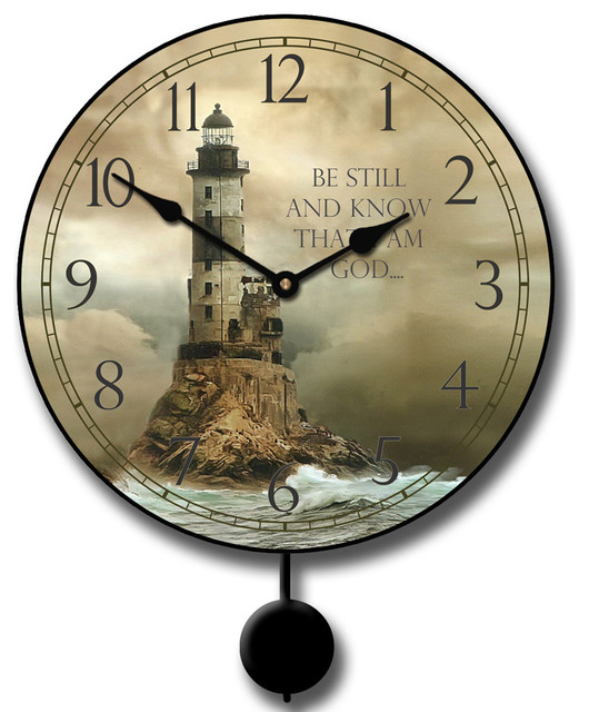 Nautical Pendulum Clock Beach Style Wall Clocks by Clocks Around