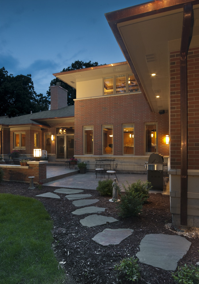 Traditional brick exterior in Chicago.