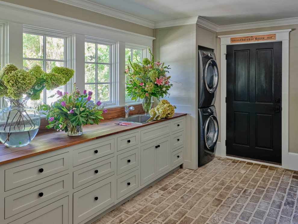 This is an example of a rustic utility room in Charleston.