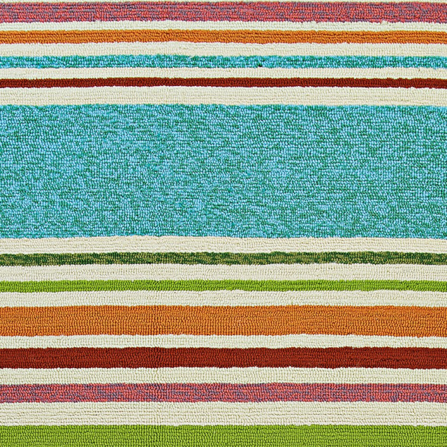 Couristan Covington Sherbet Stripe Multi Indoor/Outdoor Rug, 2'6