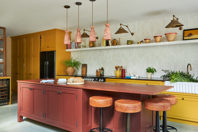 Wallingford Transitional Kitchen London By Boffe Design Houzz   Home Design 