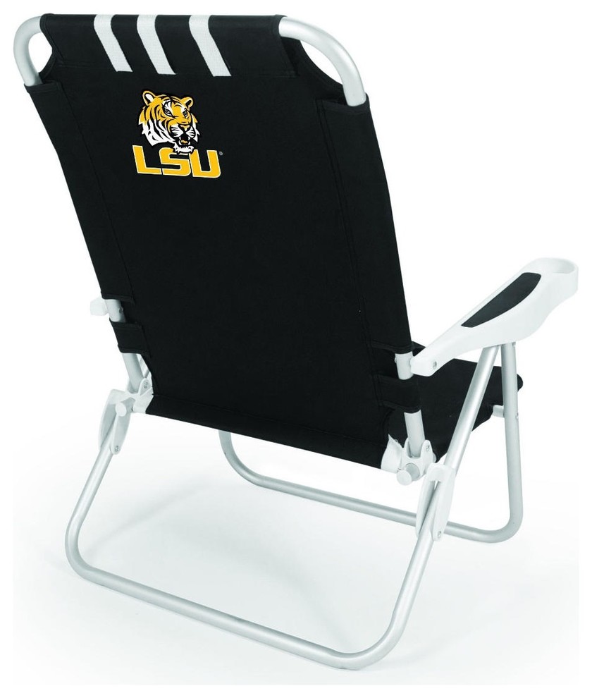 Louisiana State University Monaco Beach Chair Black