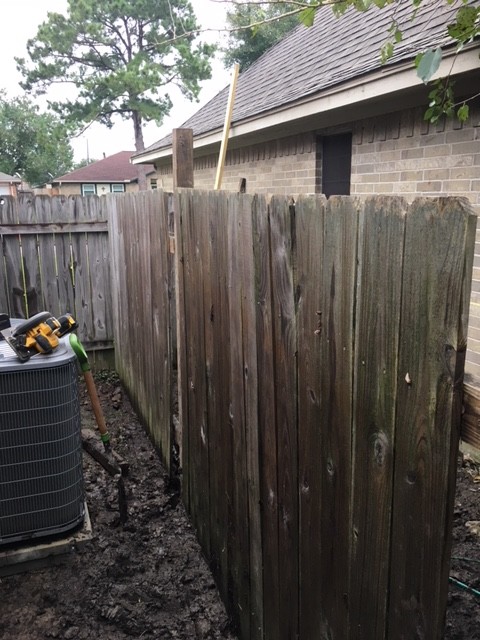 Fallen Fence Repaired