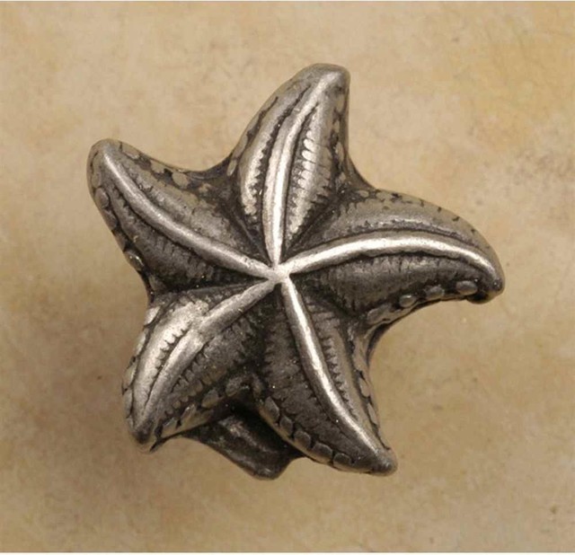 Starfish knob (Set of 10) (Verdigris)