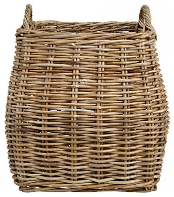Tapered Rattan Log Basket