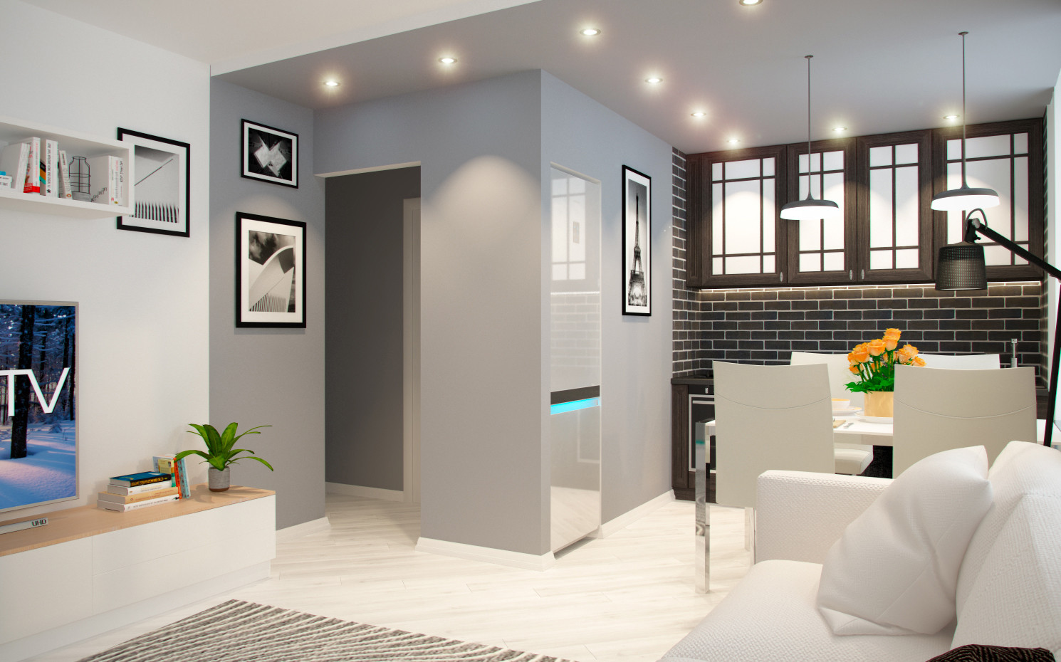 Скандинавский минимализм в Москве. Реконструкция.