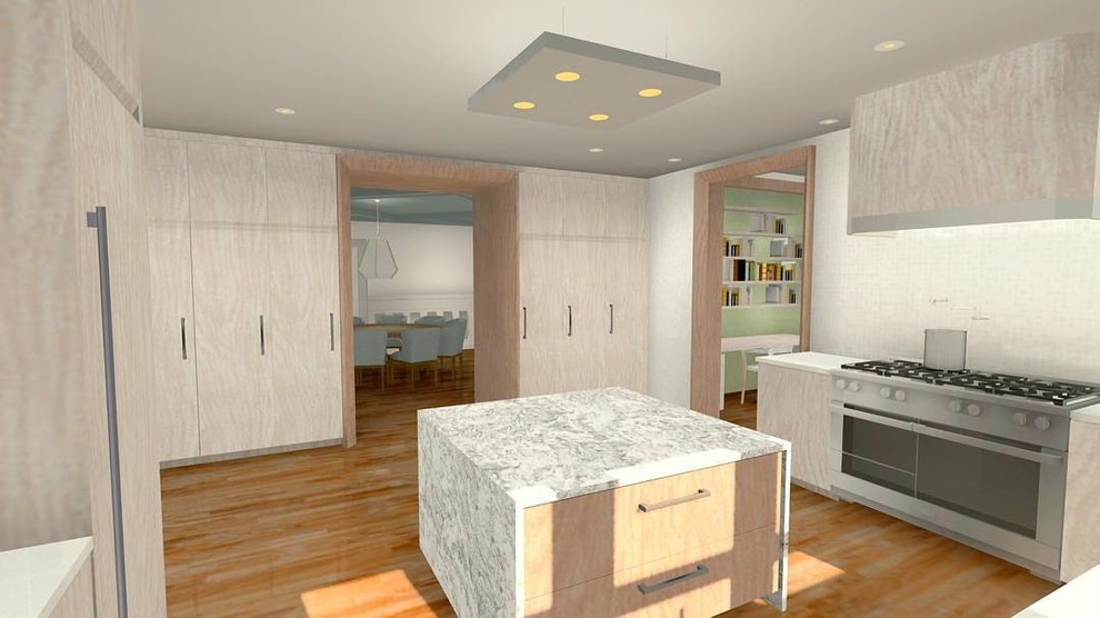 Transitional home design photo in Boston