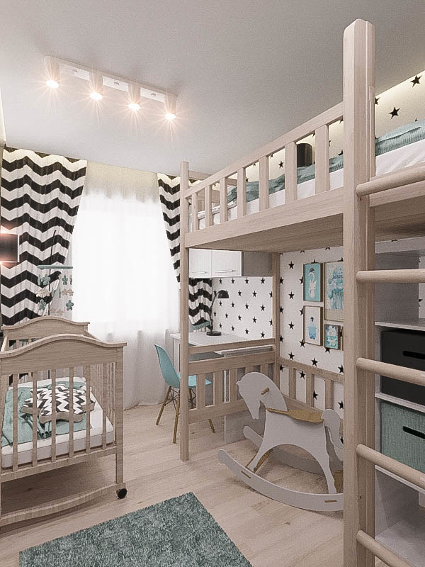 Небольшая детская комната, 11 кв.м.