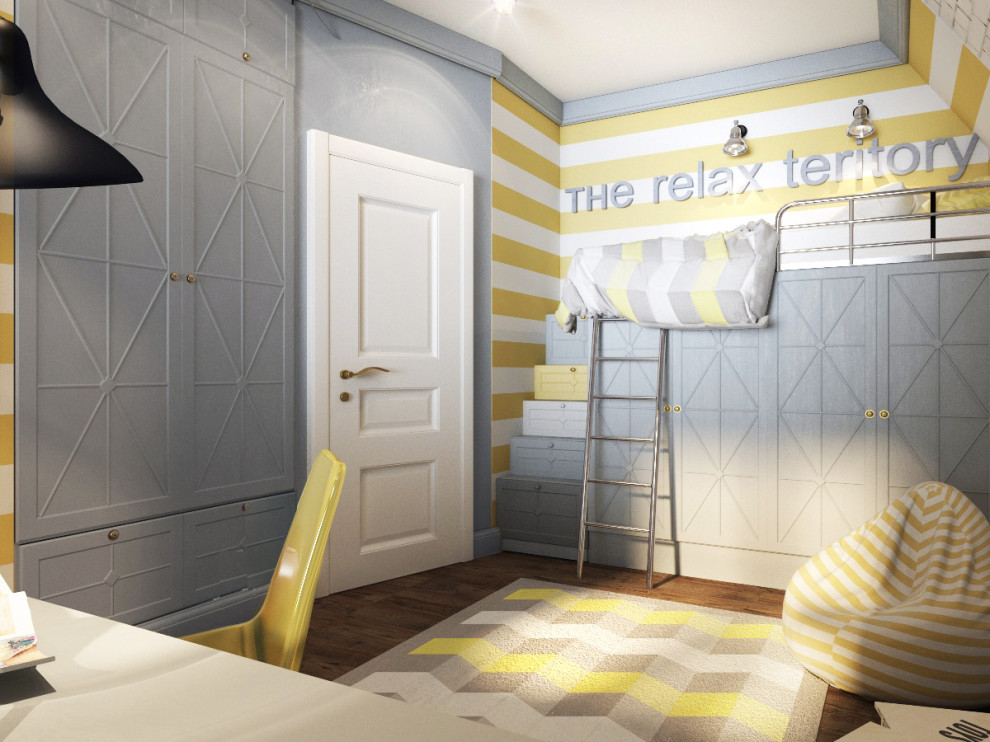 дестские комнаты в мансардных помещениях