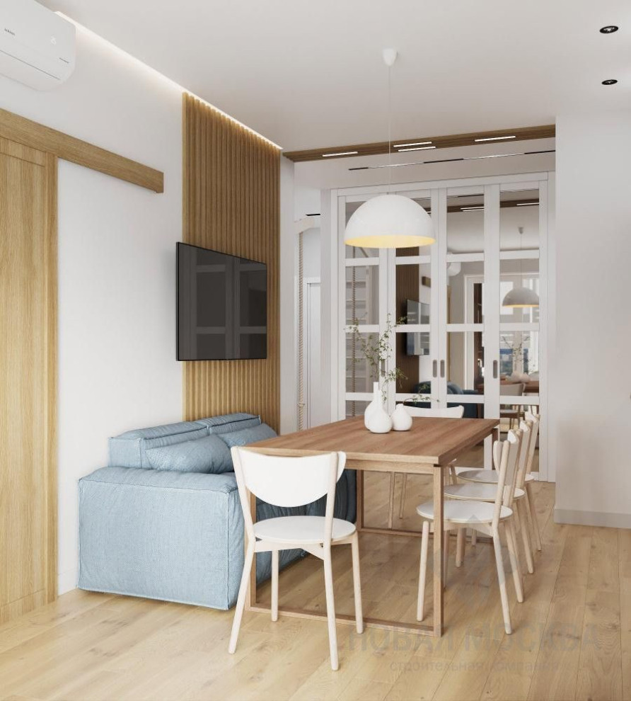 Дизайн-проект двухкомнатной квартиры 64 кв.м в ЖК «Скандинавия»