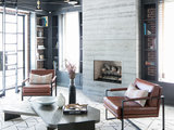 Farmhouse Living Room by Scribe Studio