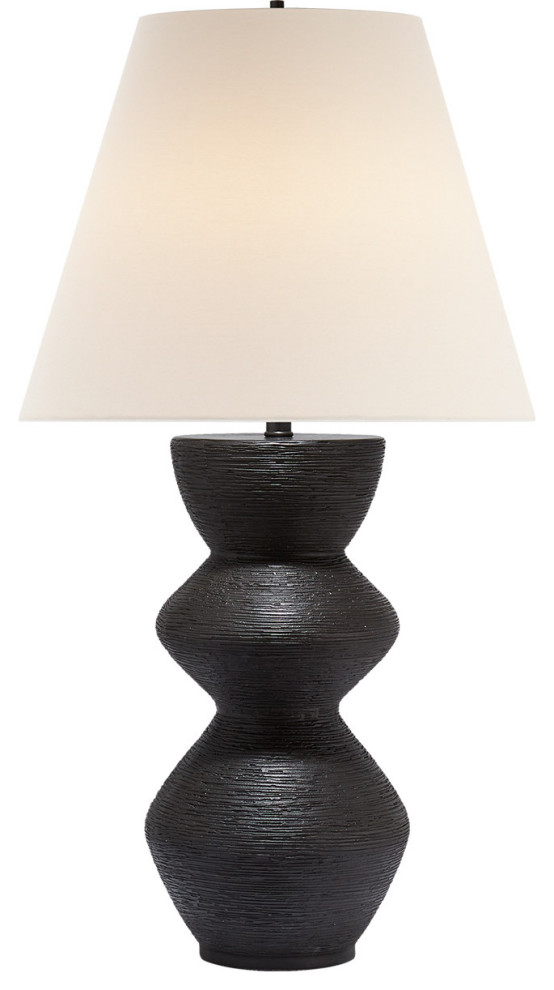 Kelly Wearstler Utopia 1 Light Table Lamp, Aged Iron Transitional