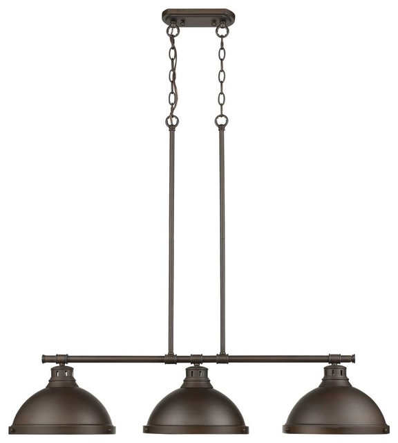 3 Light Linear Oil Rubbed Bronze Pendant With Shades Traditional Kitchen Island Lighting By Designer And Fan Houzz 3 Light Linear Oil Rubbed Bronze, Oil Rubbed Bronze Pendant Lights For Kitchen Island