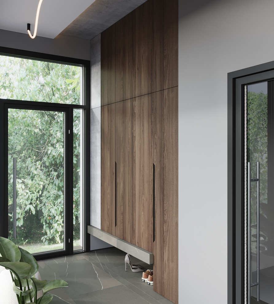 Современный одноэтажный дом площадью в 300 м.кв.