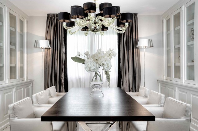 "white without time" eclectic-dining-room