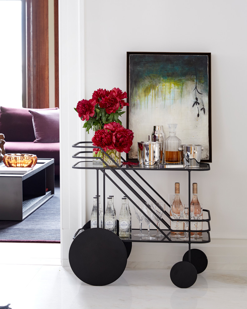 Photo of a modern bar cart in Other with white floor.