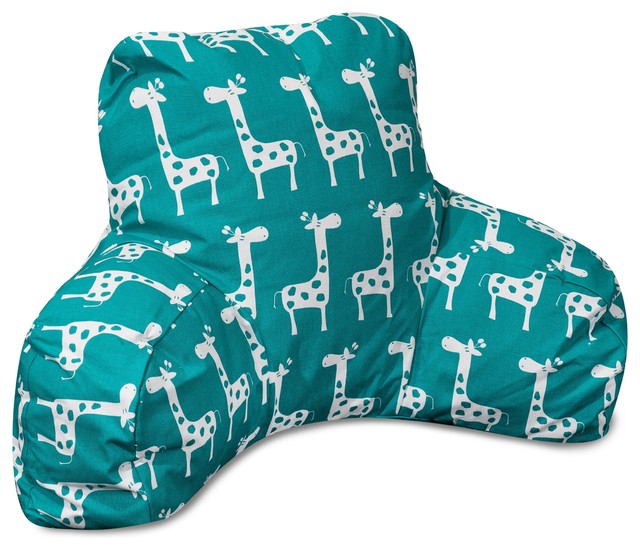Majestic Home Goods - Stretch Turquoise Reading Pillow & Reviews Houzz