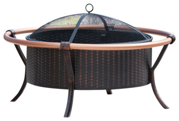 Fire Sense Copper Rail Pit Traditional Outdoor Products Fire Sense Copper Rail Pit