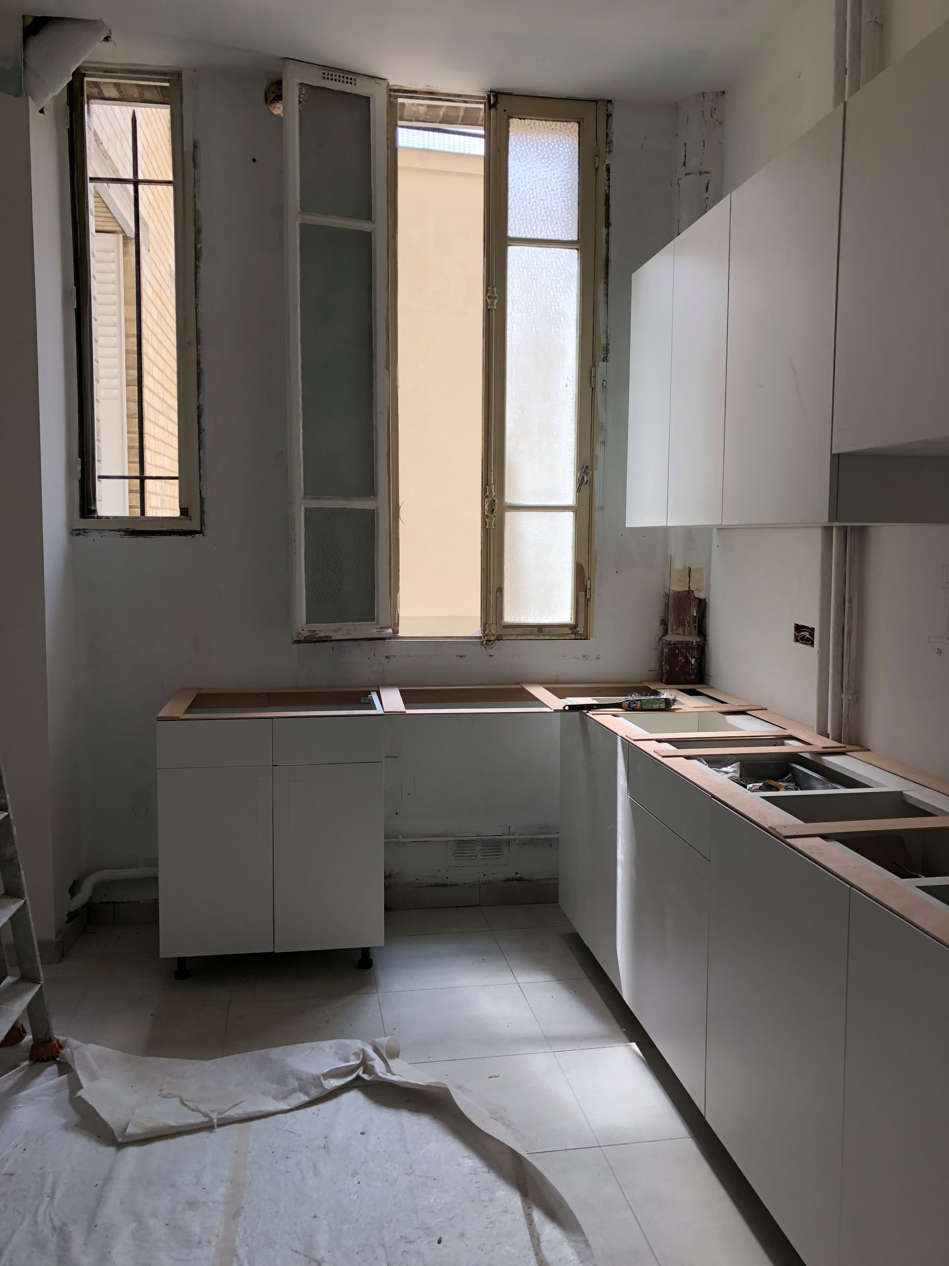Création d'un 3 pièces à Paris