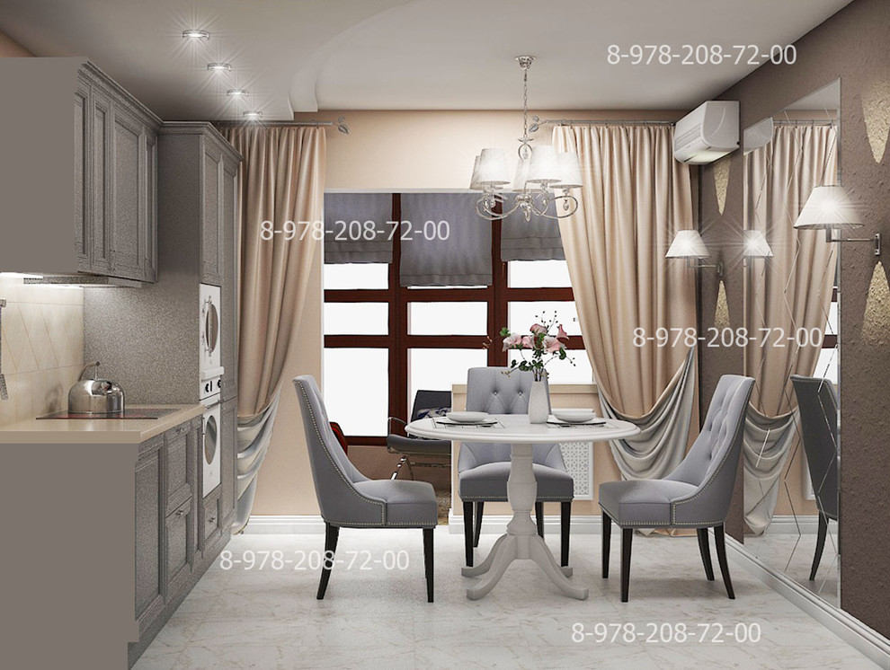 Кухня - балкон - коридор