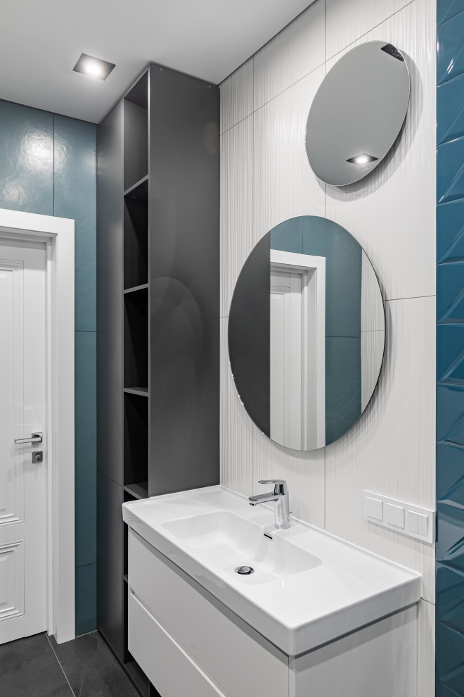 Яркий интерьер таунхауса